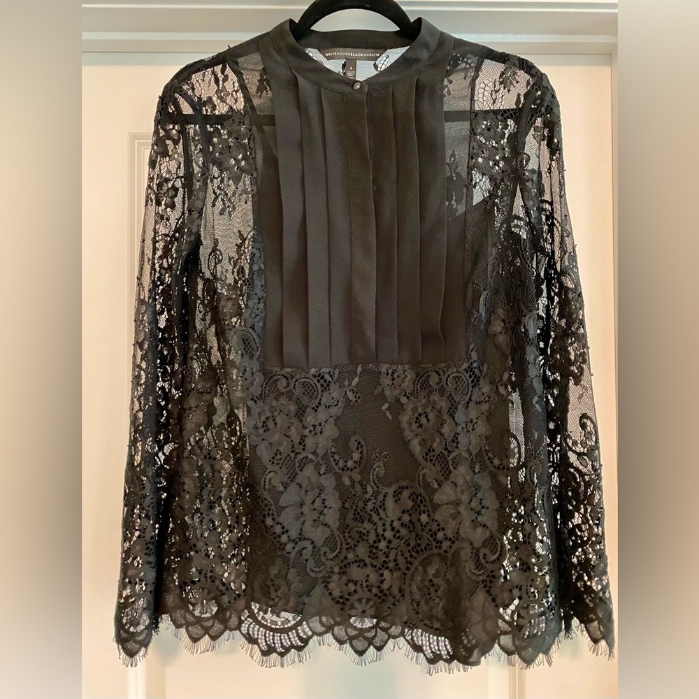 White House Black Market Lace Top